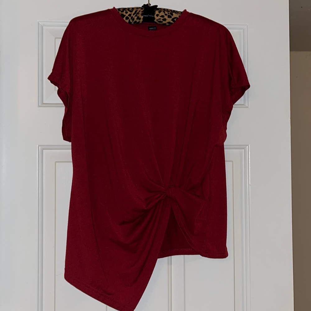 Ladies large Shein garnet shirt
